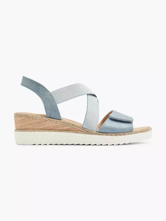 Easy Street Komfort Keilsandalette in blau