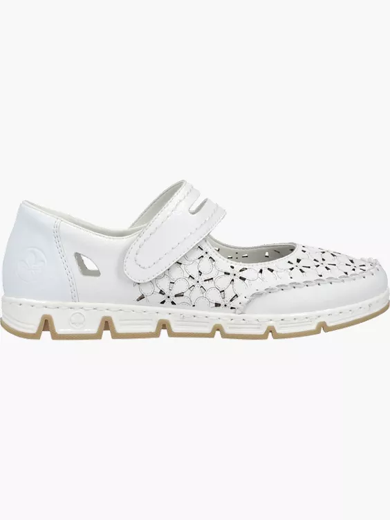 Rieker Damen Ballerinas in weiß