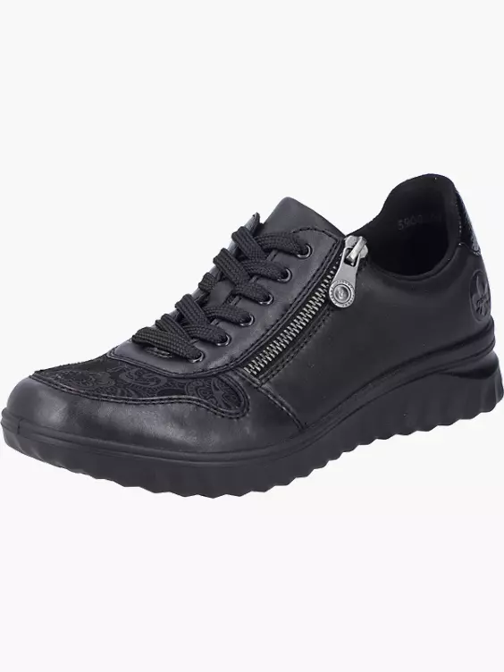 Rieker Damen Schnürschuhe in schwarz