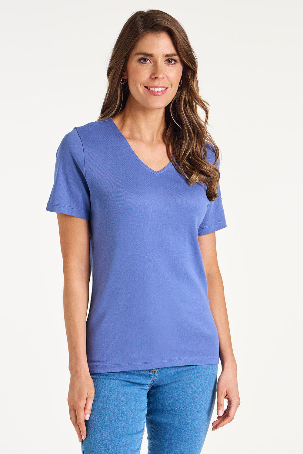 V-Neck Plain T-Shirt