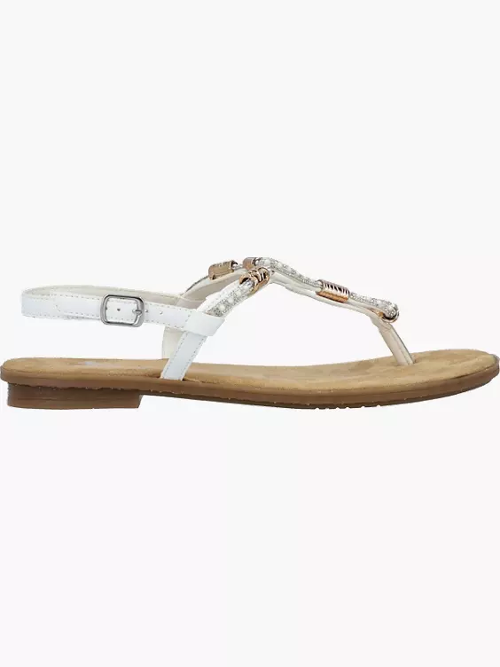 Rieker Damen Riemchensandalen in weiß