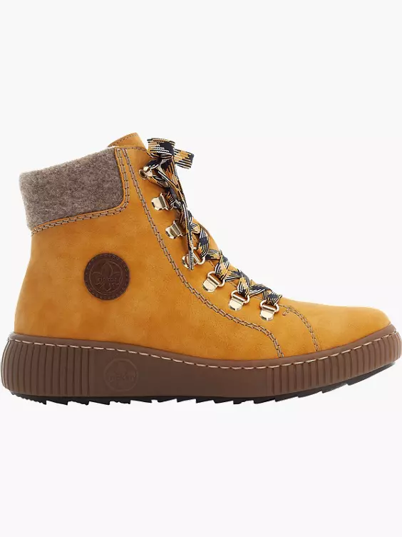 Rieker Damen Schnürstiefel in gelb