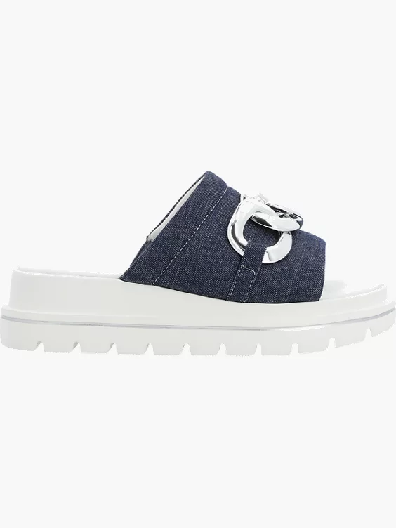 Damen Pantoletten in blau