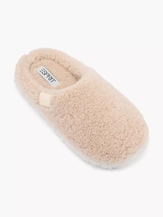 ESPRIT Pantoffel in beige