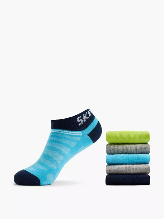 Skechers 5er Pack Sneakersocken in blau