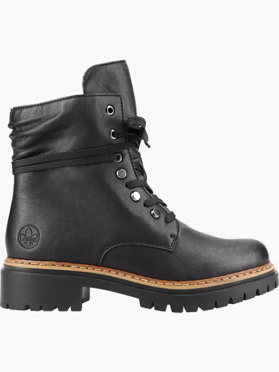 Rieker Damen Biker Boots in schwarz