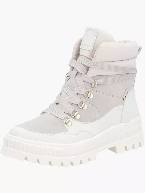 Damen Schnürstiefel in weiß
