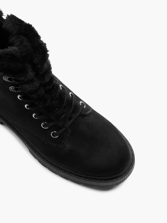 Catwalk Schnürboots in schwarz