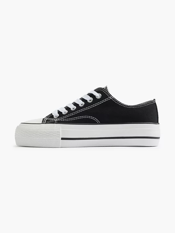 Vty Platform Sneaker in schwarz