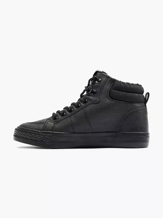 Chiemsee Hoher Sneaker in schwarz
