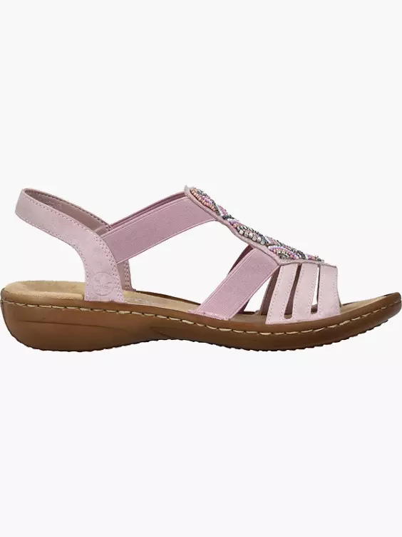 Rieker Damen Riemchensandalen in rosa