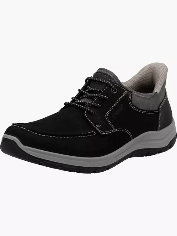Rieker Herren Slipper in schwarz