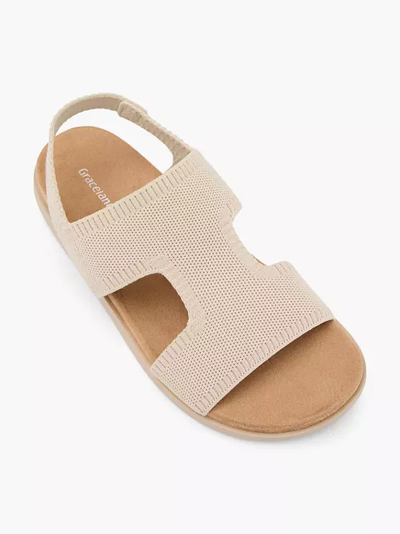 Graceland Sandale in beige