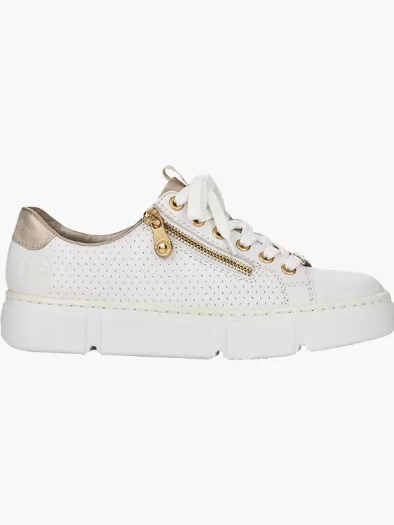 Rieker Damen Sneaker Low in weiß