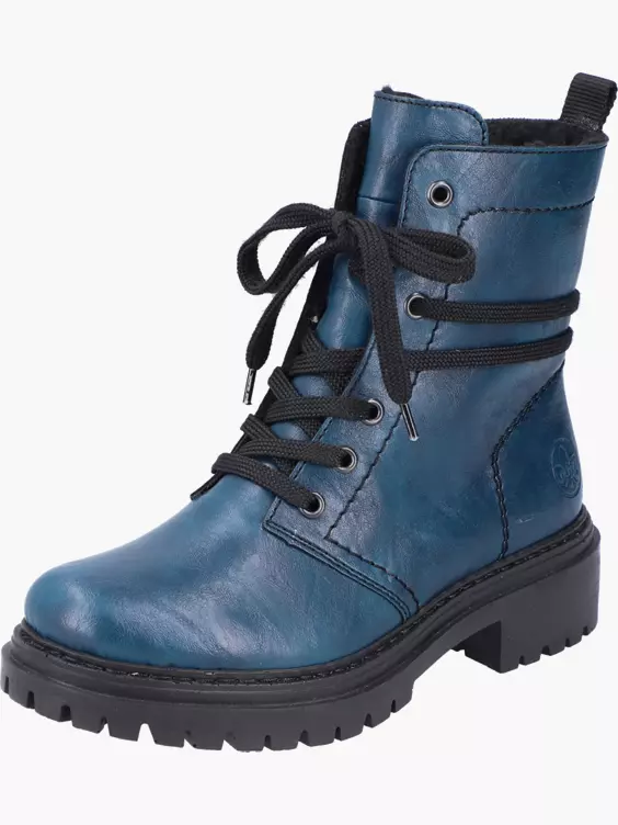 Rieker Damen Biker Boots in blau