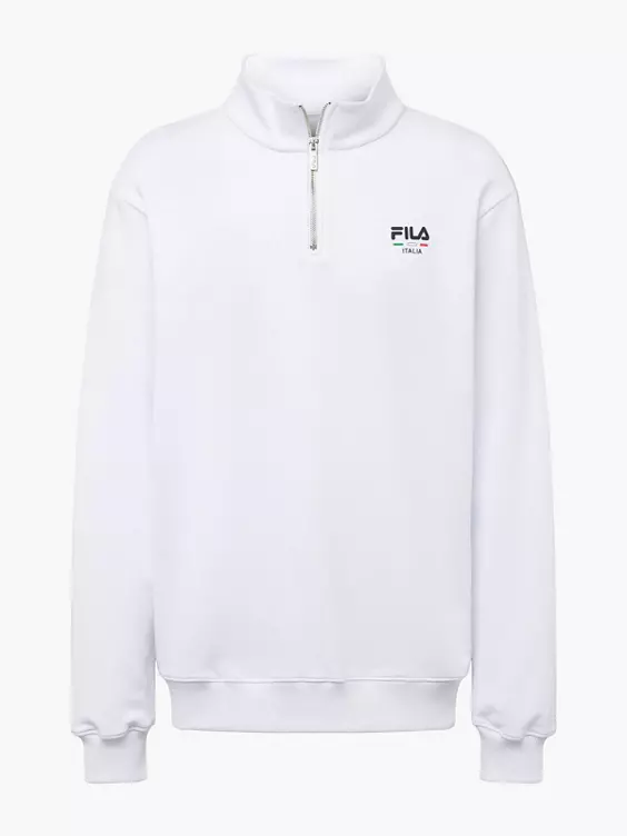 FILA Half-Zip Sweatshirt in weiß