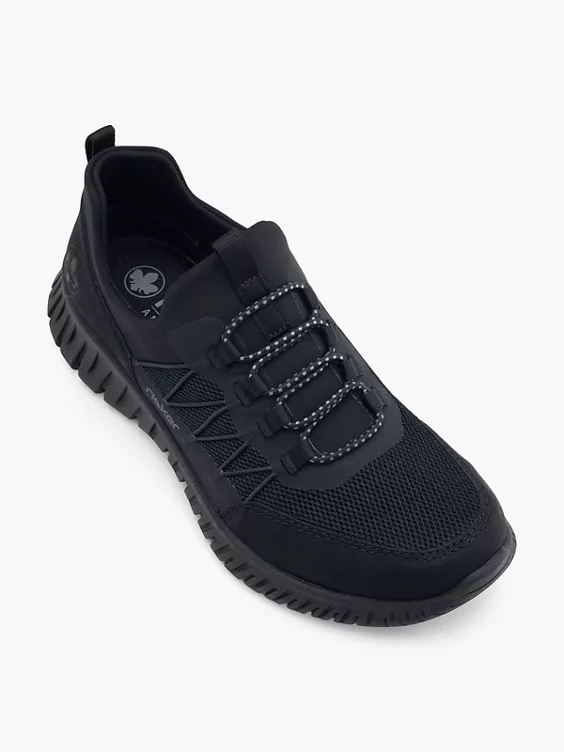Rieker Slip On Sneaker in schwarz