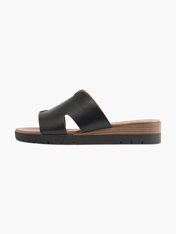 Graceland Pantolette in schwarz