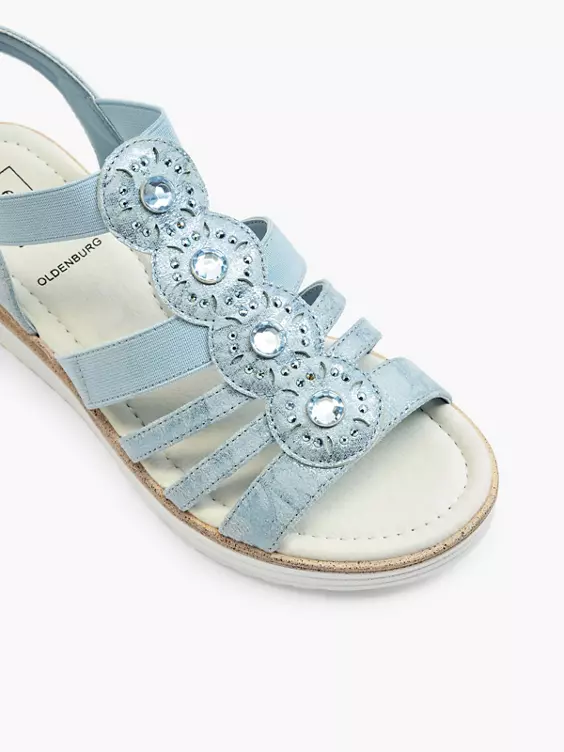 Easy Street Komfort Keilsandalette in blau