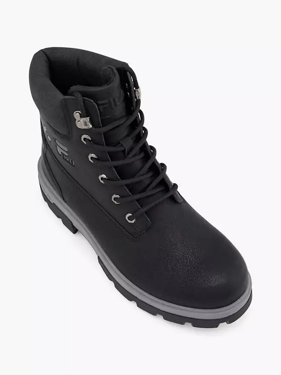 FILA Schnürboots in schwarz