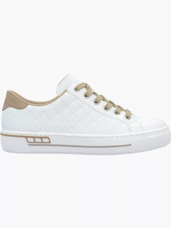 Rieker Damen Sneaker Low in weiß