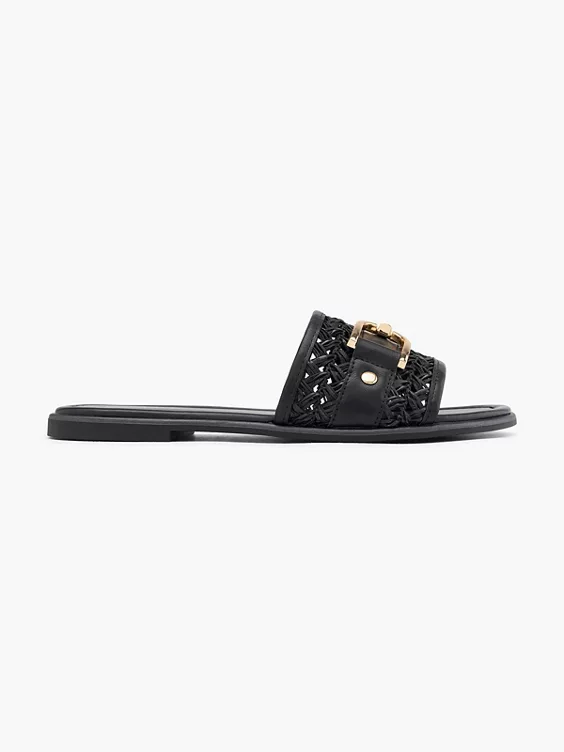 Catwalk Pantolette in schwarz