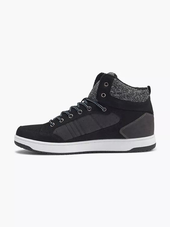 Vty Hoher Sneaker in schwarz
