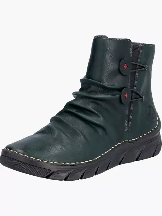 Rieker Damen Schnürstiefel in grün