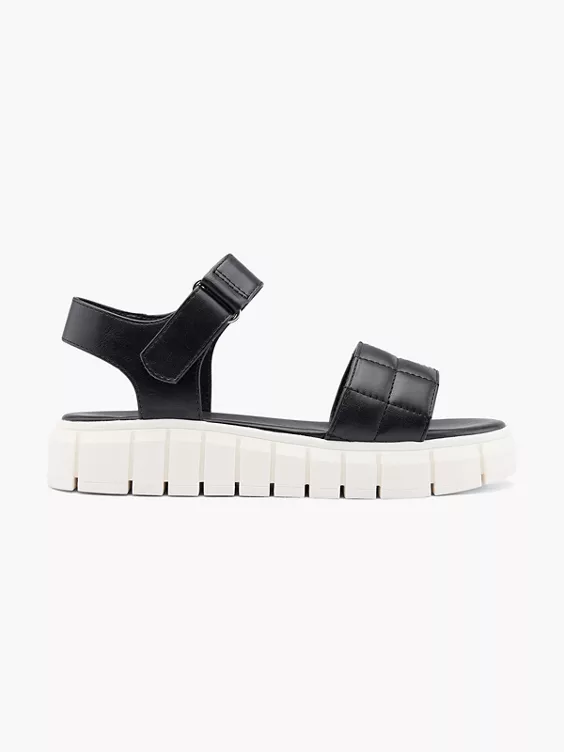 Graceland Sandale in schwarz