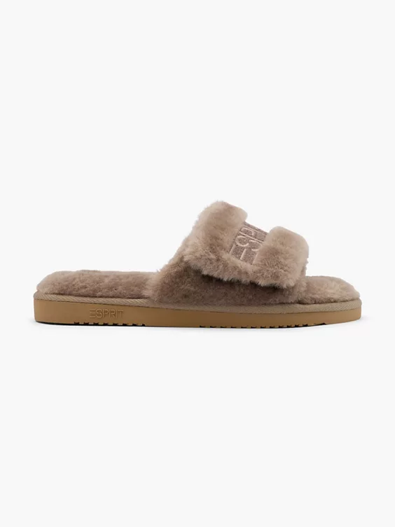 ESPRIT Hausschuh in taupe