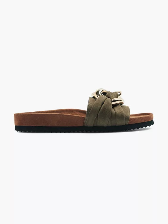 Graceland Pantolette in khaki