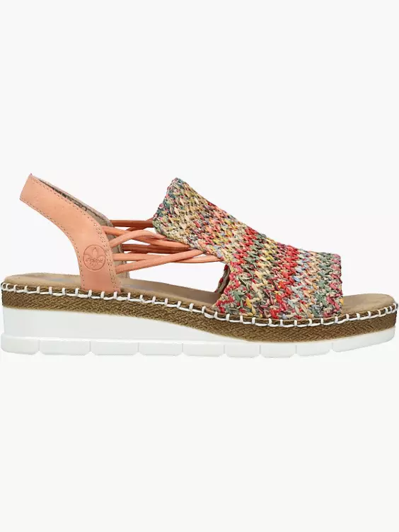 Rieker Damen Keilsandaletten in multicolor