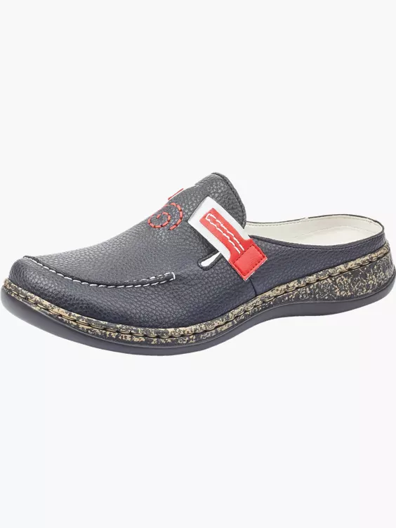 Rieker Damen Clogs in blau