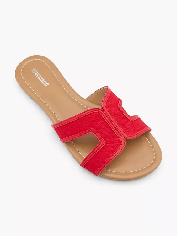Graceland Pantolette in rot