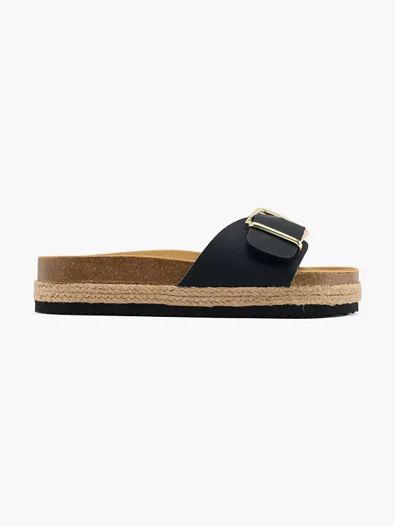 Graceland Pantolette in schwarz