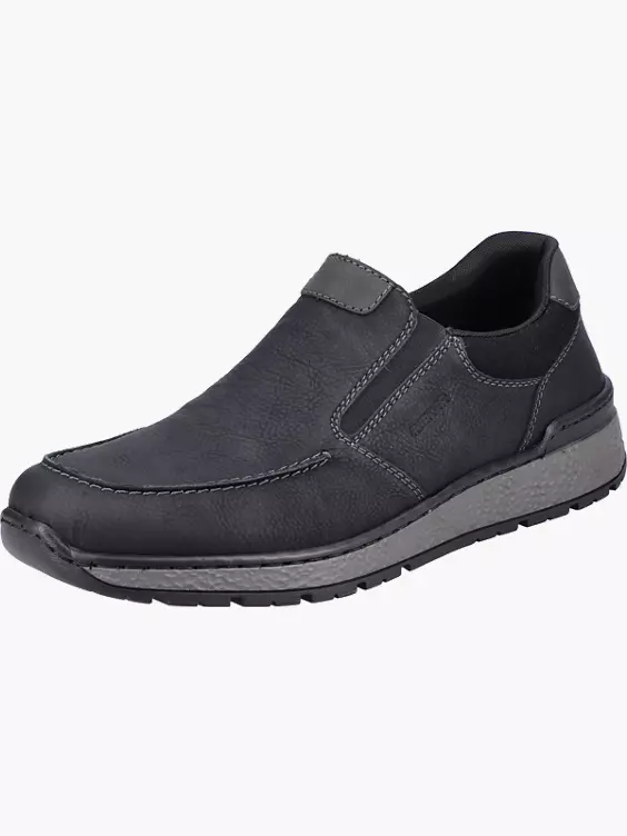 Rieker Herren Slipper in schwarz