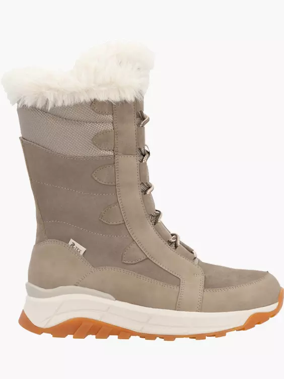 Damen Schnürstiefel in beige
