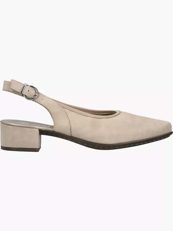 Rieker Damen Slingpumps in beige