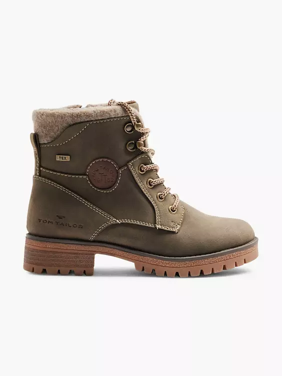 TOM TAILOR Schnürboots in khaki