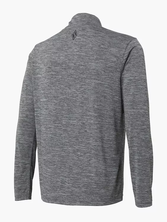 Skechers Half-Zip Longsleeve in grau