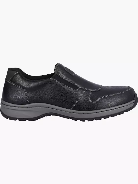 Rieker Herren Slipper in schwarz