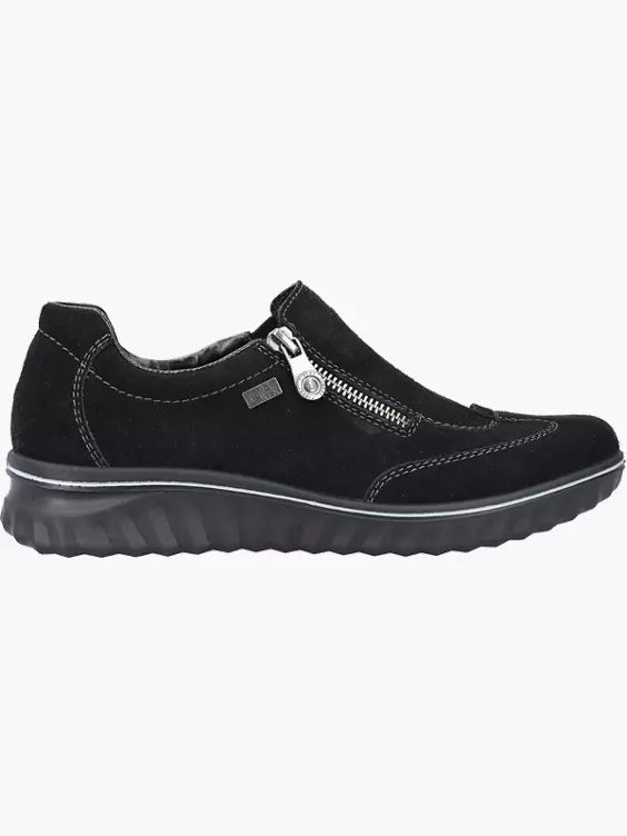 Rieker Damen Slipper in schwarz