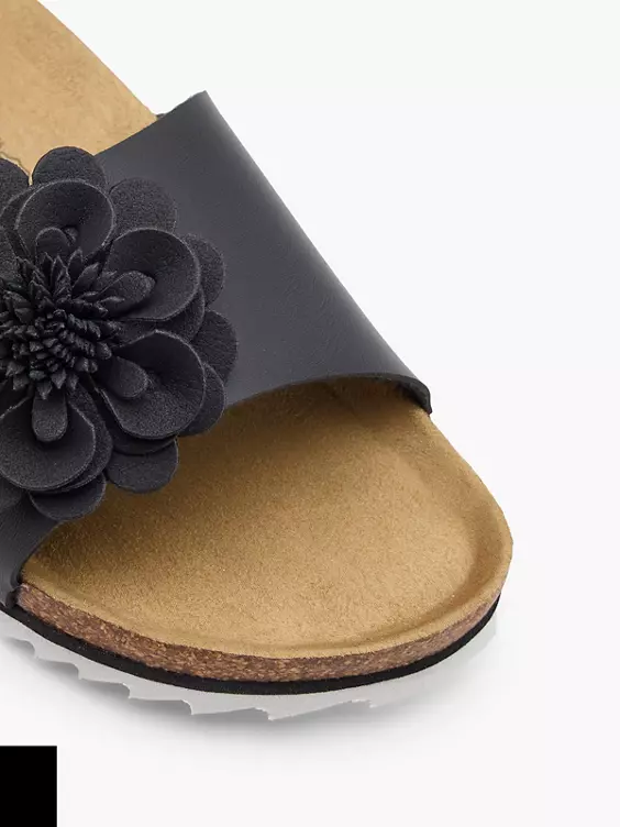 Graceland Pantolette in schwarz