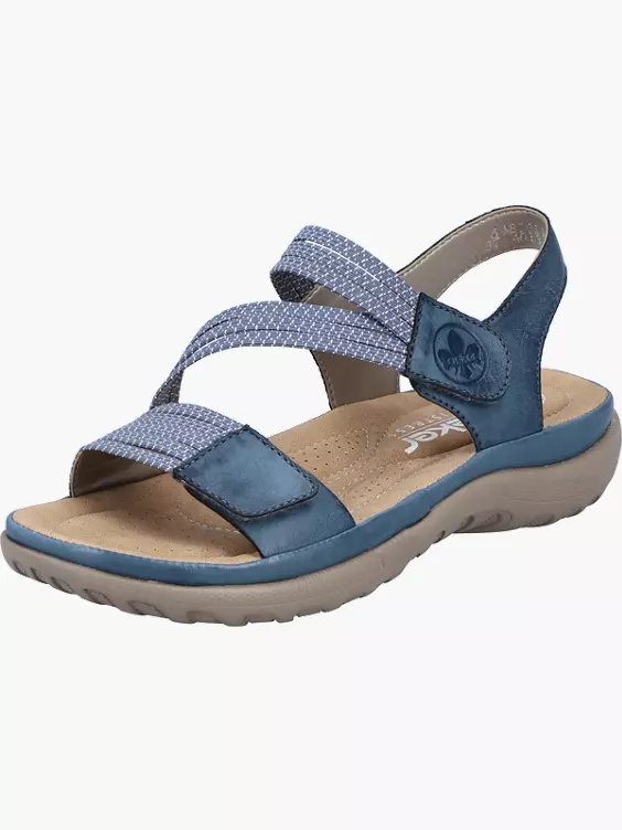Rieker Damen Riemchensandalen in blau