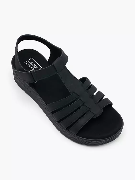 Easy Street Komfort Keilsandalette in schwarz