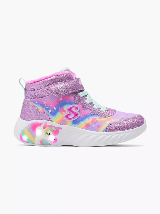 Skechers Hoher Sneaker UNICORN DANCER - mit Licht in lila