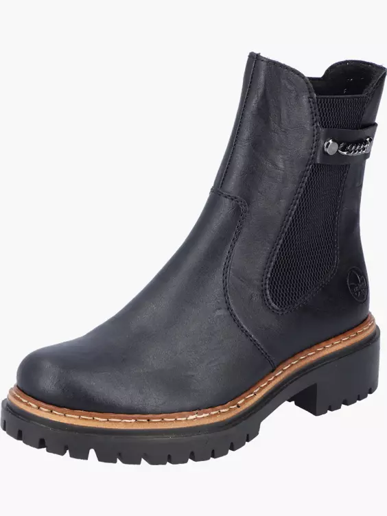 Rieker Damen Chelsea Boots in schwarz