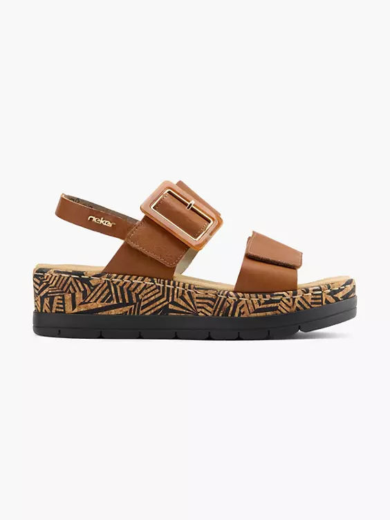 Rieker Keilsandalette in braun