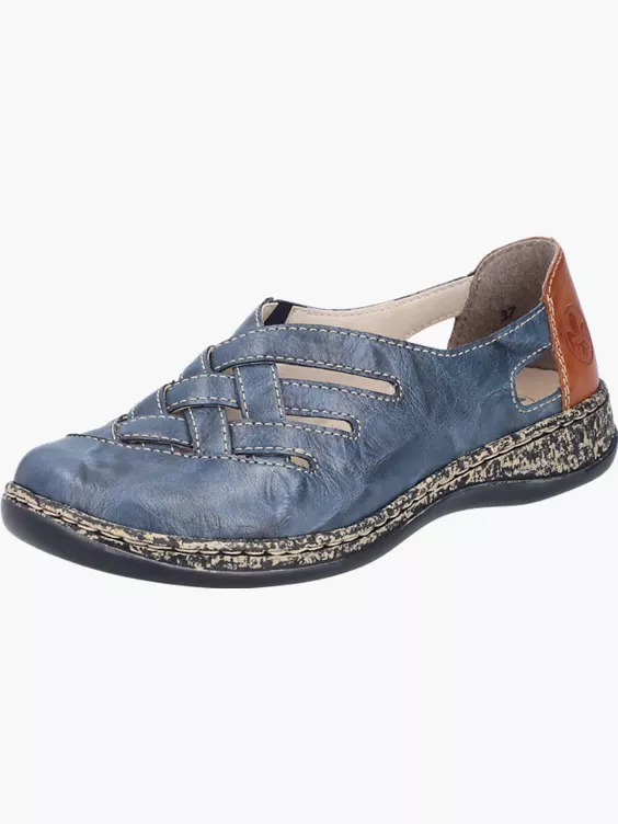 Rieker Damen Slipper in blau