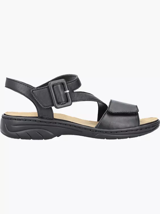 Rieker Damen Riemchensandalen in schwarz